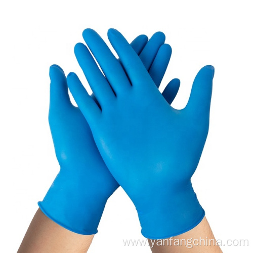 Disposable Nail Powder Free Examination Nitrile Gloves